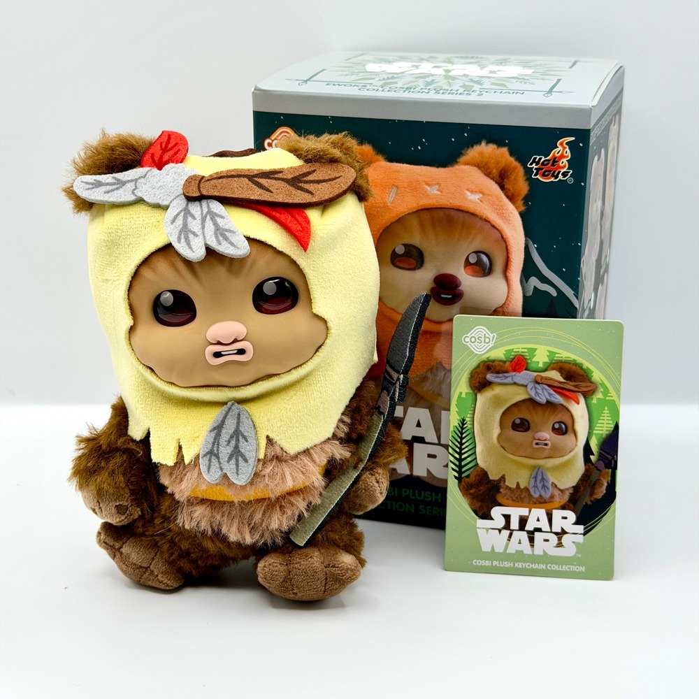Hot Toys Star Wars Cosbi Plush Keychain Series 2 Paploo Ewok Figure CBPL021